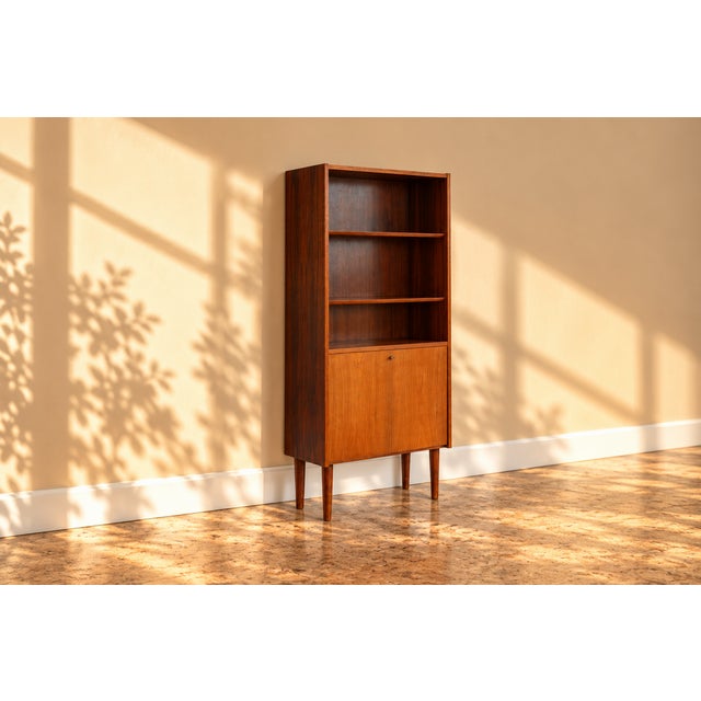 Vintage Danish Wall Unit in Teak, 1960s For Sale - Image 9 of 9