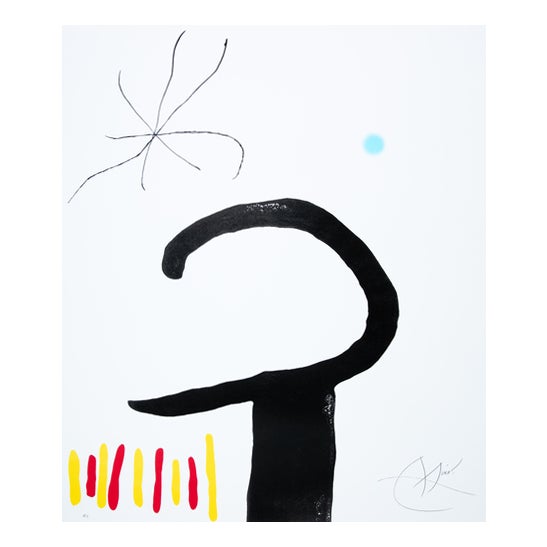 Joan Miro, Spanish Garden with a Star, Signed Silkscreen Print For Sale
