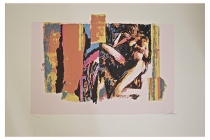 Nicola Simbari, Nude Lying Model, Screen Print, 1976