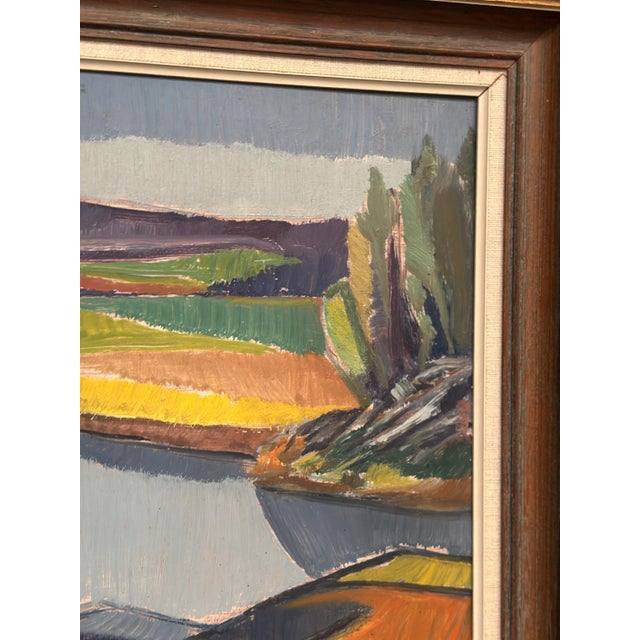 Frans Rase, Natural Landscape, 1950s, Oil Painting on Panel, Framed For Sale - Image 8 of 18