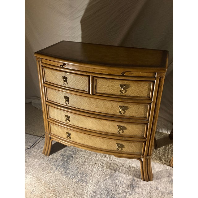 Kreiss Collection Natural Materials Dresser. 5 Drawers Dramatic Decor Yet Subtle Materials.I Do Not See a Signature or Label. For Sale - Image 12 of 12
