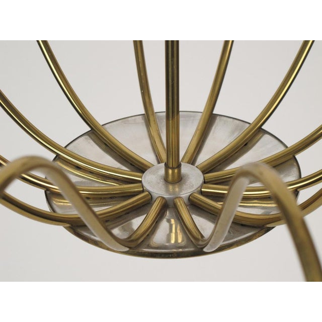 Rupert Nikoll Mid-Century Brass Chandelier from Rupert Nikoll, Austria, 1961 For Sale - Image 4 of 16