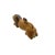 Late 20th Century Safari Hand-Carved Wood Lion Figurine, Folk Art Sculpture, 6.4"h For Sale - Image 4 of 8
