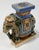 Chinoiserie Vintage Ceramic Elephant Stand or Riser For Sale - Image 3 of 8