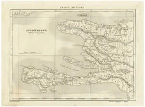 France Militaire Series Map of Saint-Domingue