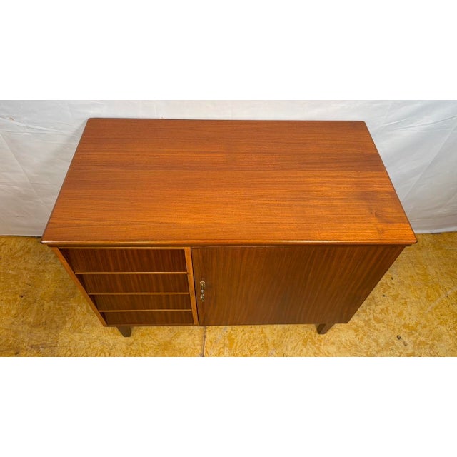 Wood Small Mid-Century Modern Danish Teak Sideboard, 1960 For Sale - Image 7 of 11