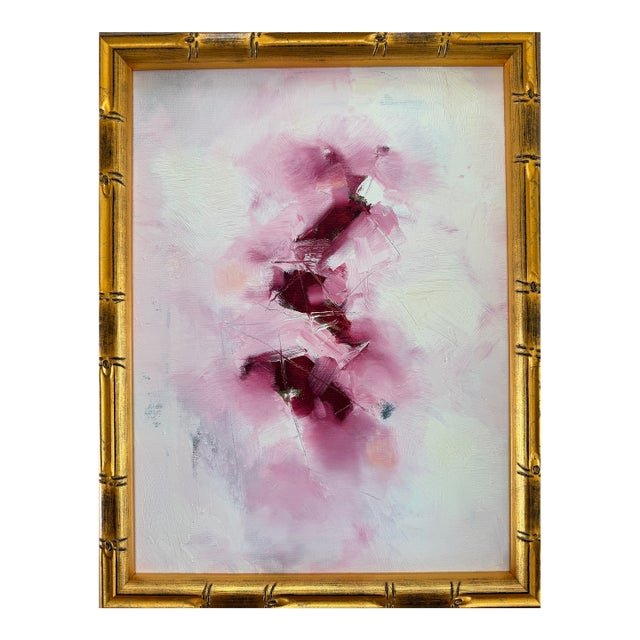 Hibiscus Abstract Expressionist Painting For Sale