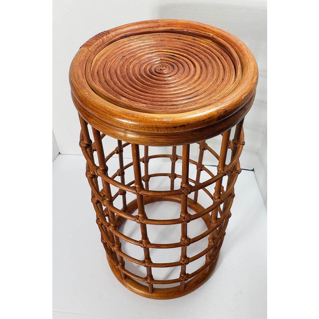 Vintage Wicker Rattan Umbrella Stand Holder Chairish