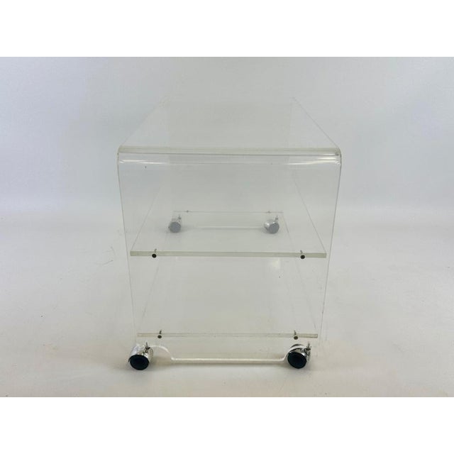 Mid-Century Modern Space Age Acrylic Glass Coffee Table, 1970s For Sale - Image 3 of 5