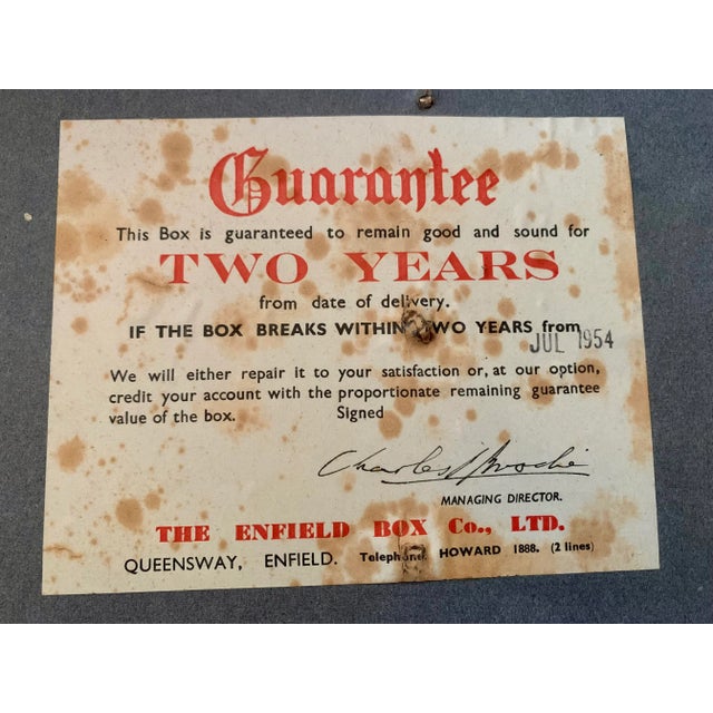 Early 20th Century Early 20th Century Vintage English Laundry Mailing Box For Sale - Image 5 of 11