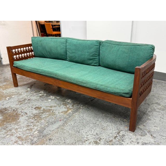 Moroccan Moroccan Mousharabi Day Bed/Settee, Mid 20th Century For Sale - Image 3 of 12