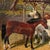John Frederick Herring Jr. (British, 1815–1907), “Farmyard With Horses, Ducks and Roosters,” Oil on Canvas For Sale - Image 4 of 18
