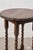 Antique English Round Oak Barley Twist Table With Scalloped Edge For Sale In Charleston - Image 6 of 8