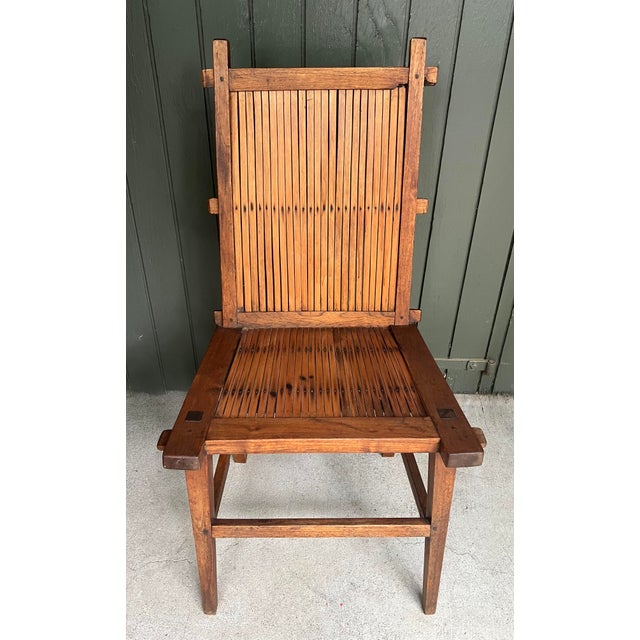 Mid-Century Modern Set of Four Vintage Chinese Vernacular "Lamp-Hanger" Side Chairs For Sale - Image 3 of 18