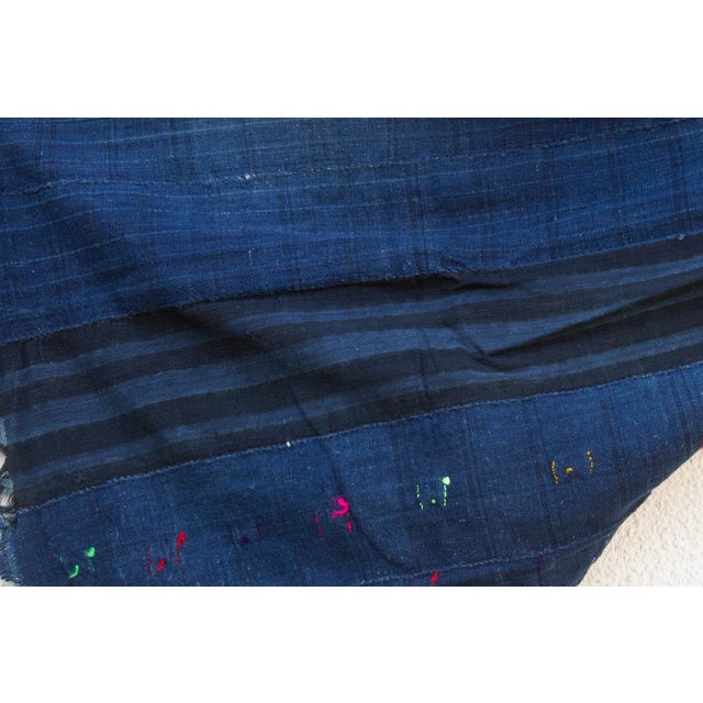 Blue Hunter Heritage Blue Mud Cloth For Sale - Image 8 of 9