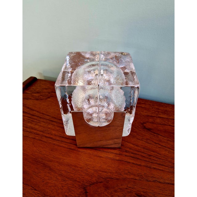 Metal Scandinavian Ice Cube Lamp from Pukeberg, Sweden, 1970s For Sale - Image 7 of 18