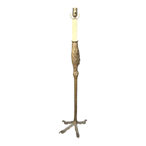 Mid 20th Century P.E. Guerin Bronze Ostrich Leg Lamp