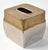 1970s Bohemian Hand Embossed Jewelry Gold Silver Tissue Box Cover Veratex India For Sale - Image 12 of 14