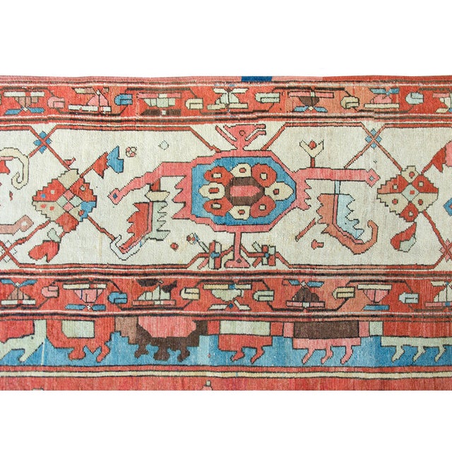 Late 19th Century Late 19th Century Persian Bakshaish Rug For Sale - Image 5 of 14