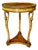 Italian Empire Style Burl Wood Swan Motif Side Table Gueridon For Sale
