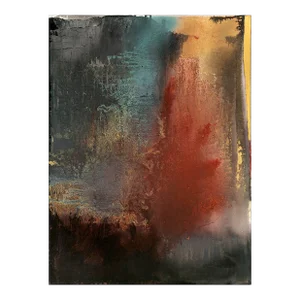 Contemporary Abstract Oil on Canvas Painting "The Bodhi Tree 5" by Yari Ostovany