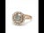 Bochic “Vintage” Fancy Chocolate, Greenish Diamond 18K Rose Gold Halo Ring For Sale In New York - Image 6 of 13