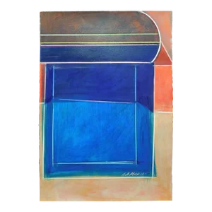 Alex Makin "Untitled" Hand Signed Original Mixed Media Art Artwork