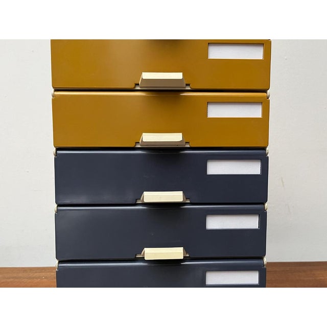 Mid-Century German Space Age Modular Paper Office Tray Container from Helit, 1960s, Set of 9, in Very Good conditions....