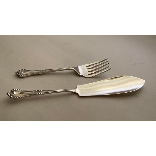 New 1980s Silver 26 Pieces Fish Set Chesterfield. For Sale In New York - Image 6 of 18