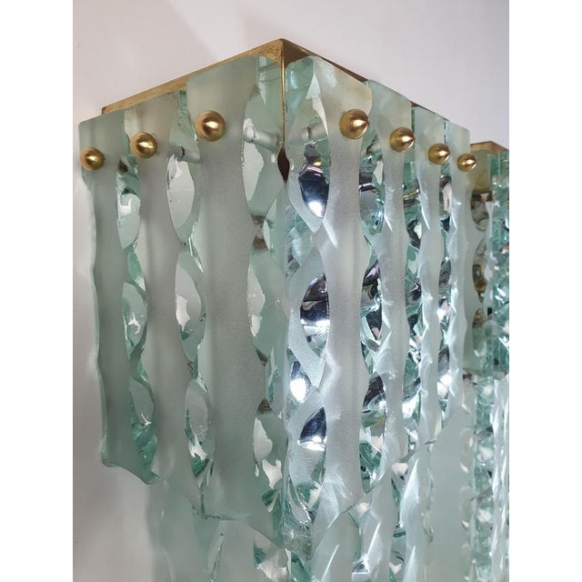 Metal Mid-Century Modern Murano Wall Sconces from Mazzega, Italy, 1960s, Set of 2 For Sale - Image 7 of 16