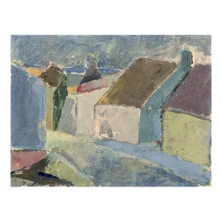Pierre Forssell, Houses, 1957, Oil Painting For Sale