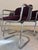 Cantilever Chair in Chrome with Purple Upholstery by Gastone Rinaldi For Sale - Image 3 of 11