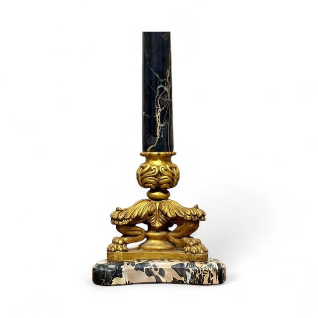 Decorative lamp, circa 1960, in the Neoclassical style. A 20th-century reissue of a Neoclassical lamp. The main body is...