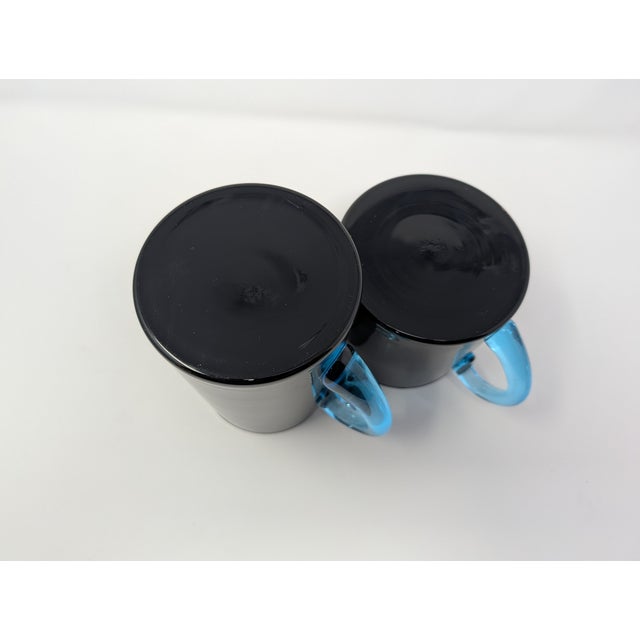 1990s Soichiro Sasakura for Sasaki Japanese Postmodern 'San Marino' Art Glass Pitchers Set of Two For Sale - Image 9 of 10