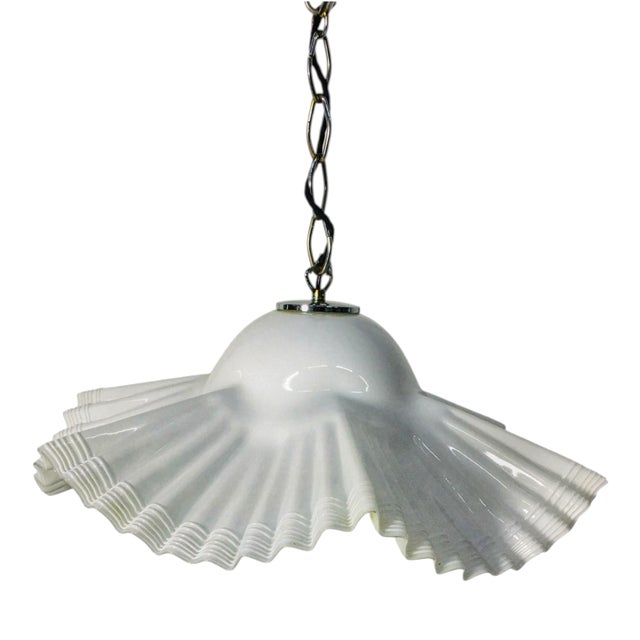 Large Italian Murano Glass Chandelier, 1980s For Sale