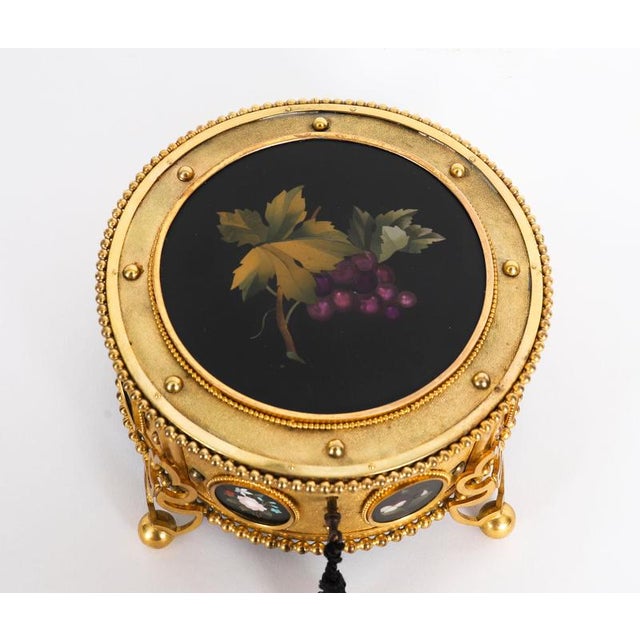 Antique Italian Ormolu and Pietra Dura Jewellery Casket, 1800s For Sale - Image 10 of 16