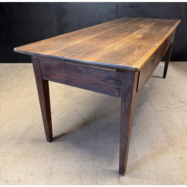 Antique French Console Table in Chestnut, 1800 For Sale - Image 15 of 18