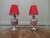 1930s Vintage Gothic Style Silver Plated Table Lamps, 1930, Set of 2 For Sale - Image 5 of 8