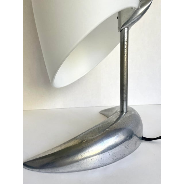 Metal 1970s Vetri Murano Italian Glass and Chrome "Floating" Modern Lamp For Sale - Image 7 of 13