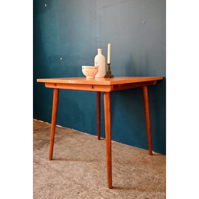 Mid-Century Modern Country Square Bistro Table, 1950s For Sale - Image 3 of 15