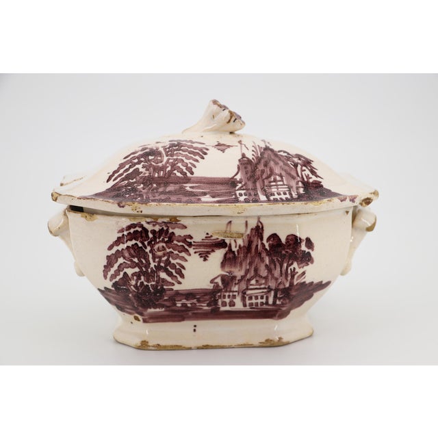 19th Century Portuguese Earthenware Covered Tureen For Sale - Image 6 of 16