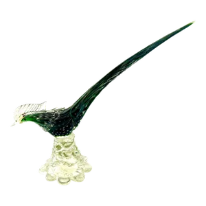 Mid-Century Italian Murano Art Glass Bird Sculpture
