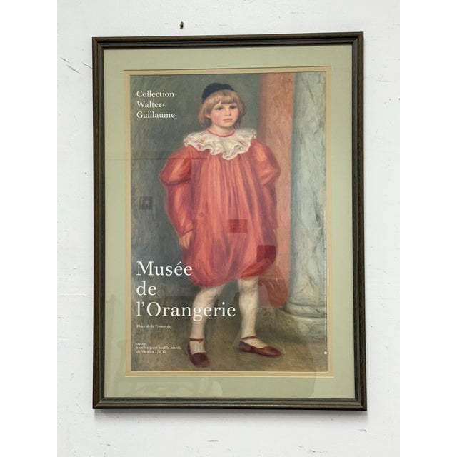 Design Plus Gallery presents a Framed Reproduction Poster Work Titled "Claude Renoir in Clown Costume" by Pierre-Auguste...