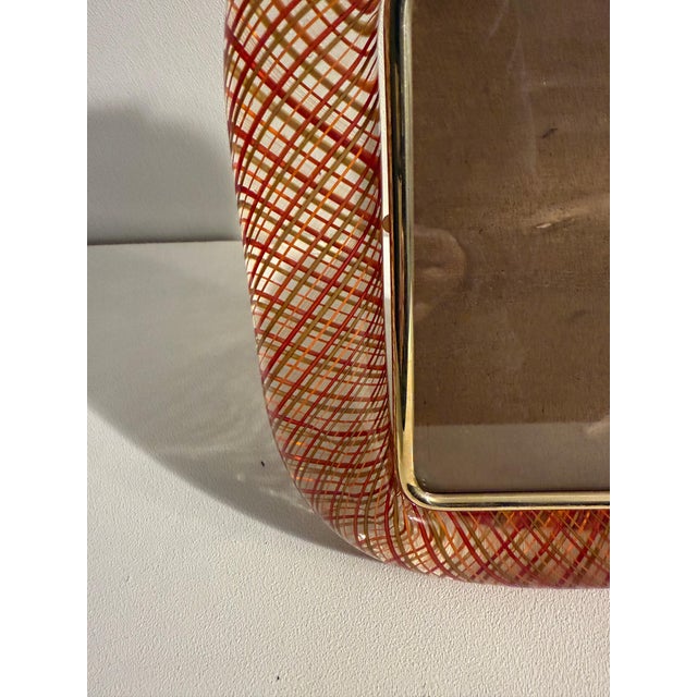 Photo Frame in Red Filigree Murano Glass by Paolo Venini, 2000 For Sale - Image 18 of 18