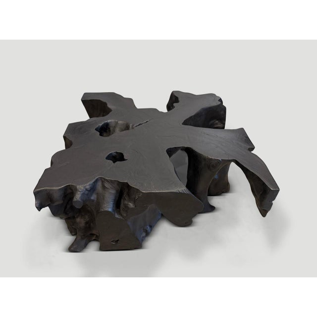 Andrianna Shamaris Organic Teak Wood Root Coffee Table For Sale - Image 14 of 18