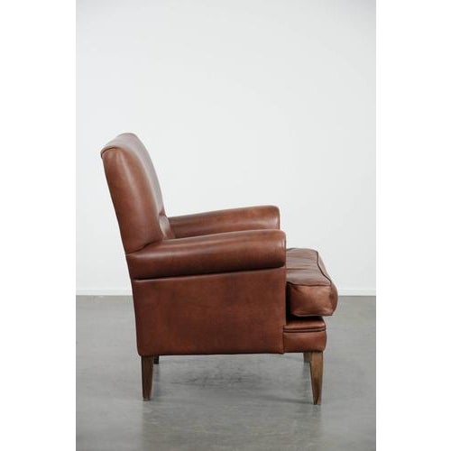 Club Chair in Cowhide Leather For Sale - Image 3 of 16
