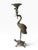 Japanese Tsuru-Kame Japanese Brass Crane and Turtle Pricket Candleholder For Sale - Image 3 of 7