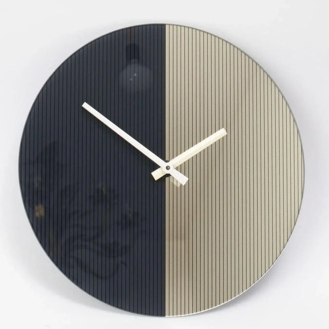 Postmodern Mirror Wall Clock from Scholer, 1980s For Sale - Image 6 of 6