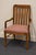DREXEL FURNITURE Woodbriar Collection Rustic European Slat Back Dining Arm Chair 36.5" High 23" Wide 23.5" Deep Seat: 19"...