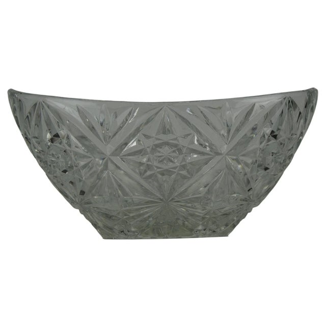 Mid-Century Crystal Glass Bowl, 1960s For Sale - Image 10 of 10